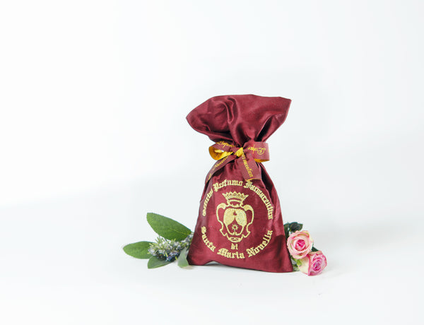 Pot Pourri in Embroidered Silk Sachet
